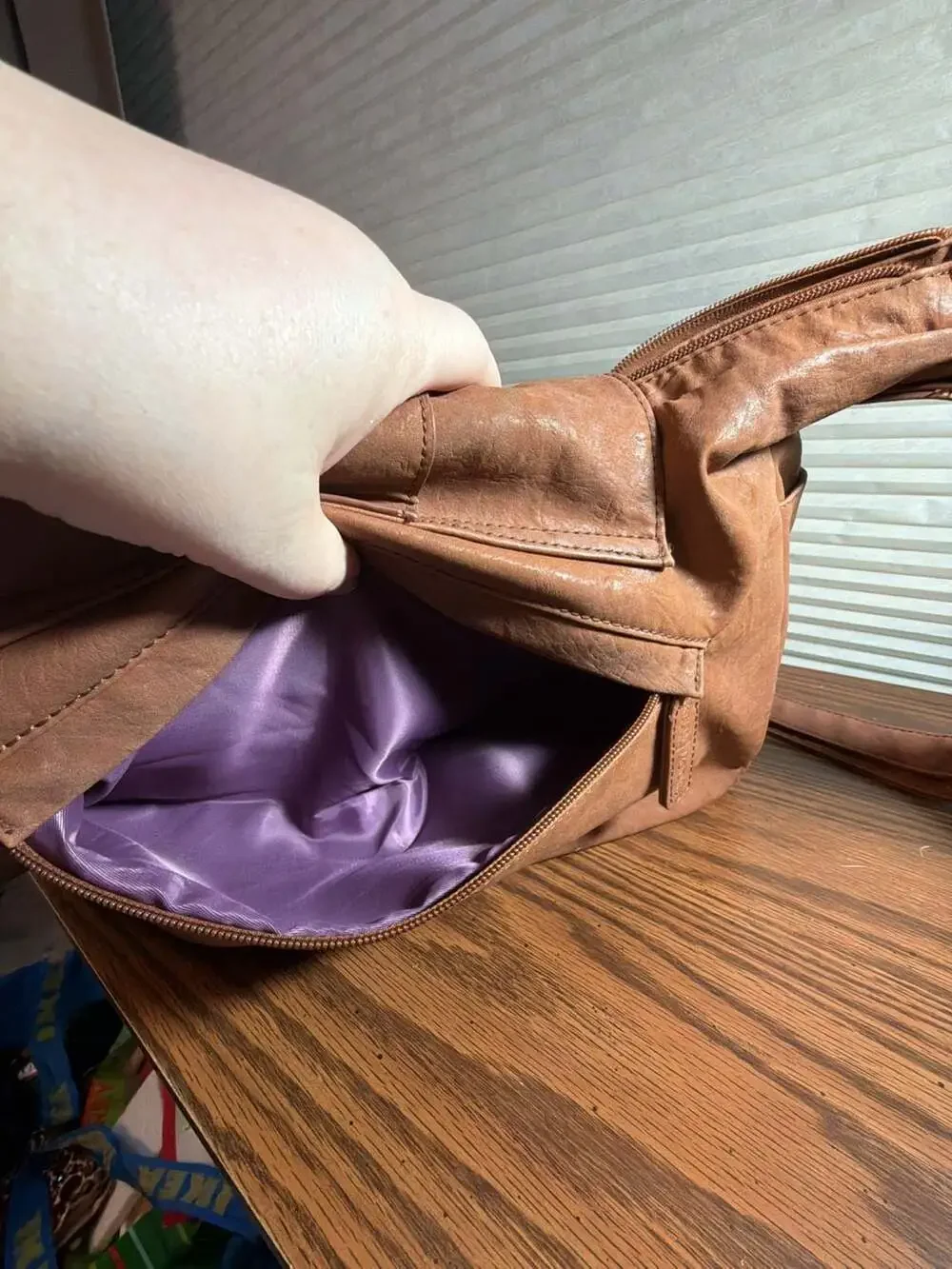 Kelly Moore Hobo Camera Bag Walnut Brown Leather